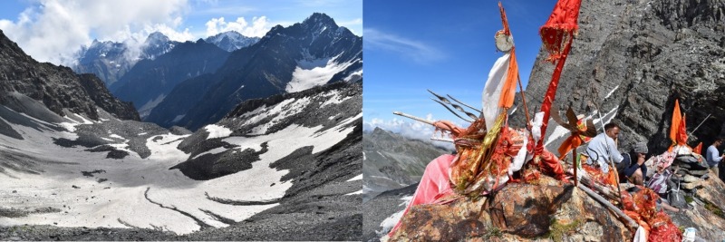 מימין: פסגת מאנימהש קילאש, משמאל: נוף מפסגת מאנימהש קילאש. צילום: דניאל זוהר (29/8/19)